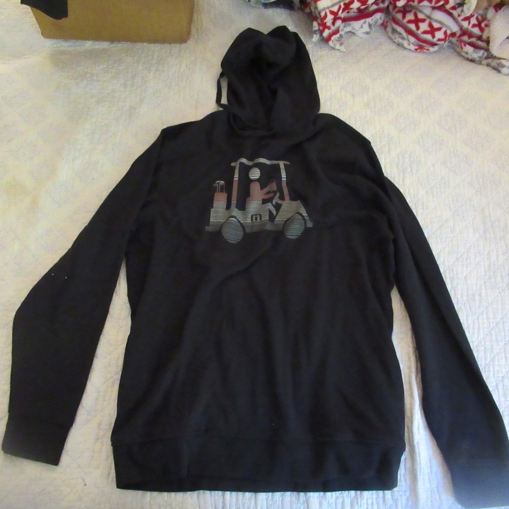 Travis Mathew Hoodie Performance Beer Golf Cart Long Sleeve Pullover Mens L